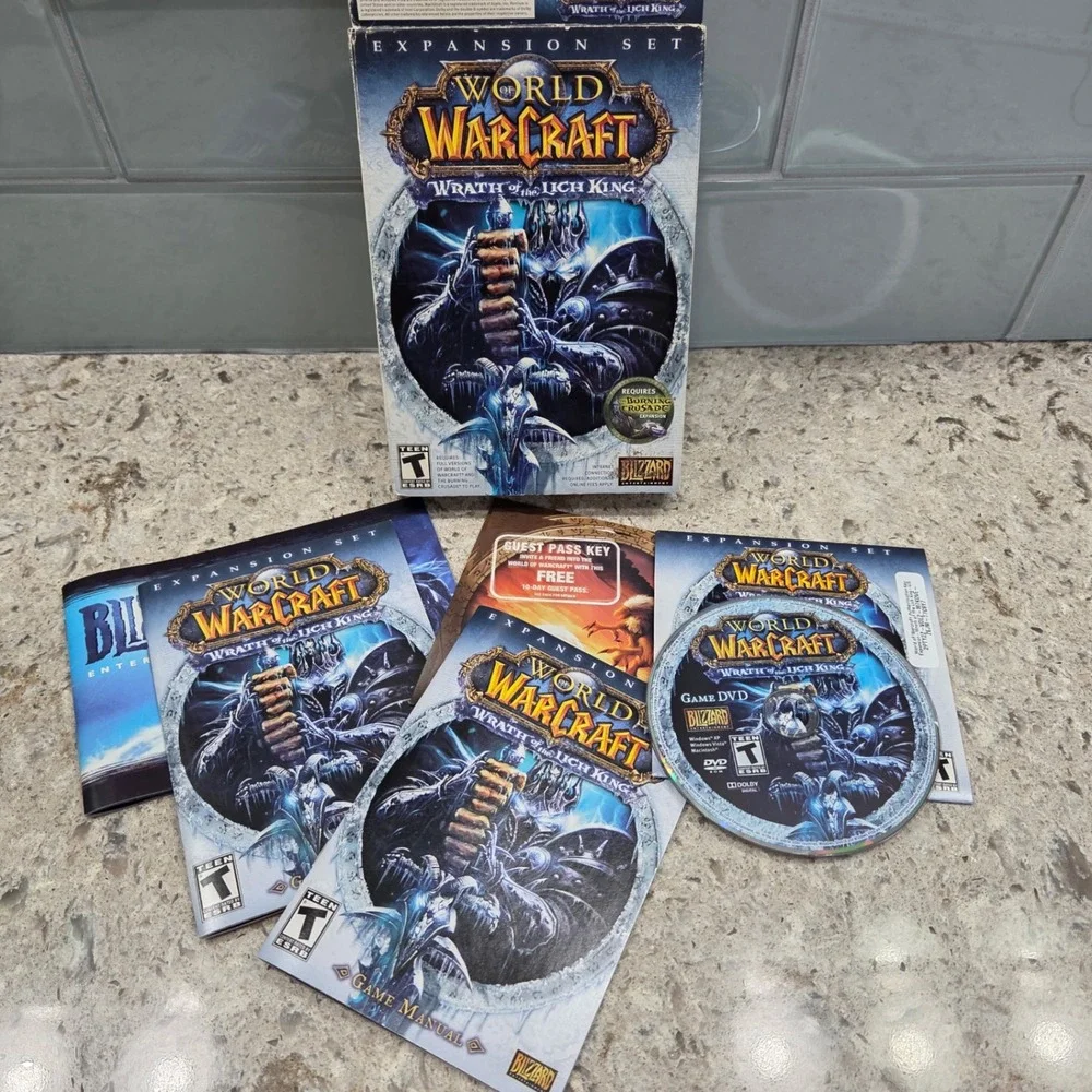 World of Warcraft Wrath of the Lich King PC Expansion Game 2008 Blizzard
